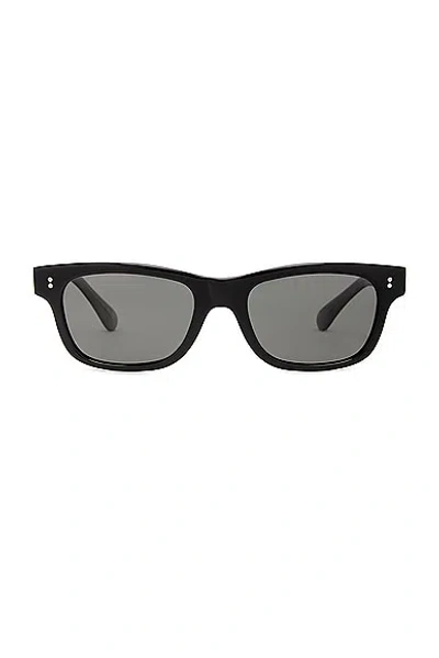 Shop Oliver Peoples Rosson Sun Rectangle Sunglasses In Black