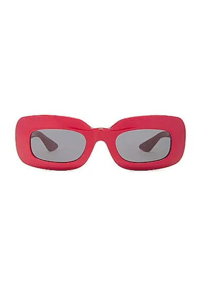 Shop Oliver Peoples X Khaite 1966c Rectangle Sunglasses In Red