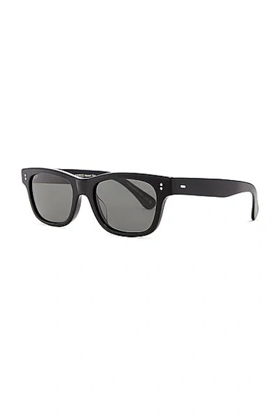 Shop Oliver Peoples Rosson Sun Rectangle Sunglasses In Black
