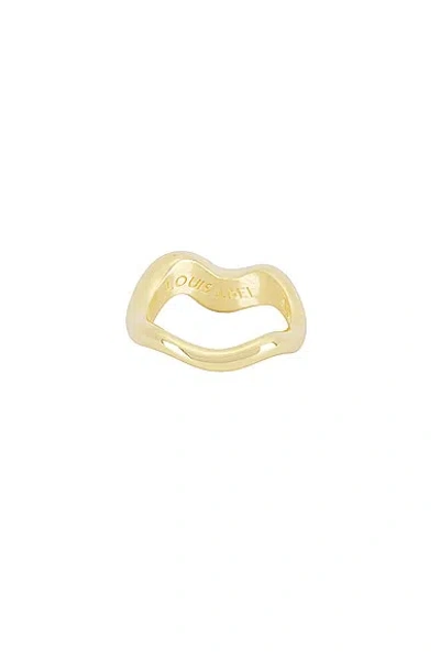Louis Abel Aurea Polished Ring In 18k Yellow Gold Vermeil