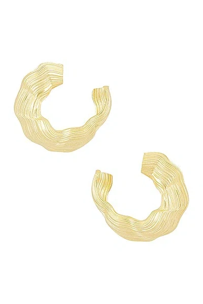 Shop Louis Abel Abluvio Earring In 18k Yellow Gold Vermeil