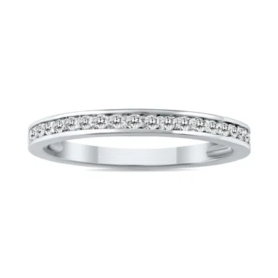 Shop Sselects 1/5 Carat Tw Diamond Band In 10k White Gold