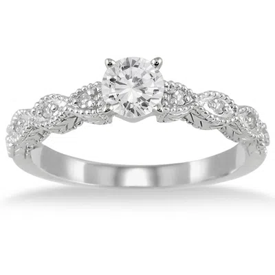Shop Sselects 1/2 Carat Tw Diamond Engagement Ring In 14k White Gold