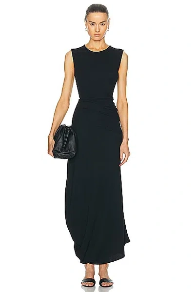 Shop Lemaire Fitted Twisted Dress In Black