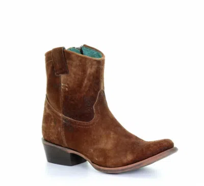 Shop Corral Lamb Abstract Bootie In Chocolate In Brown