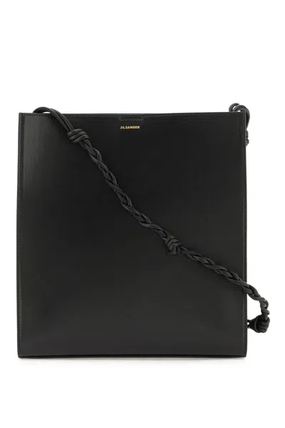 Shop Jil Sander 'tangle' Medium Shoulder Bag In Black