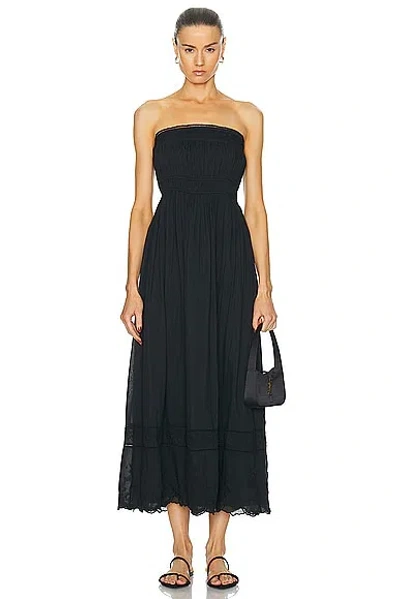 Shop Posse Mylah Strapless Dress In Black