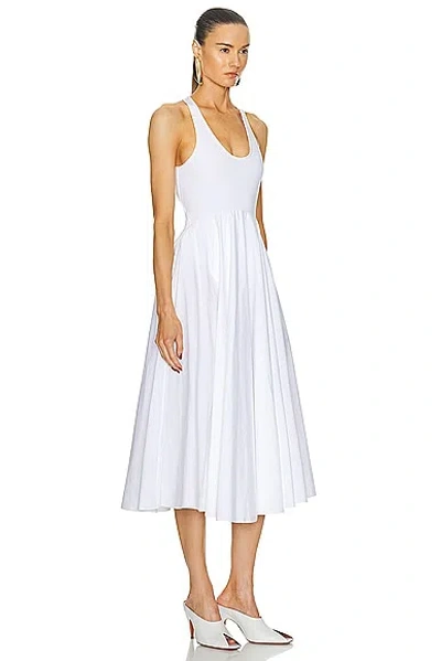 Shop Ala?a Tank Dress In Blanc