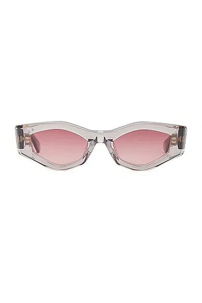 Shop Valentino V-tre Sunglasses In Grey & Gold