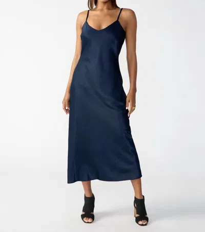 Shop Sanctuary Slip Midi Dress In Navy Reflection In Blue