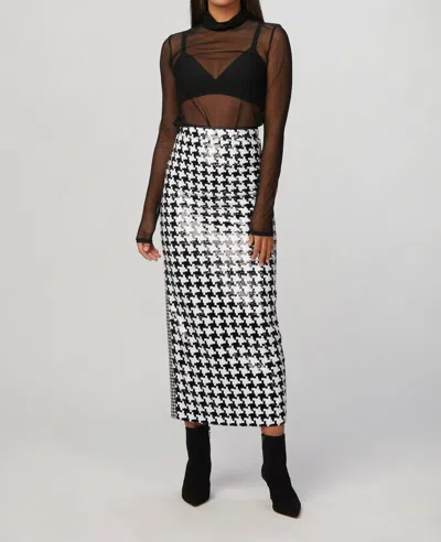 Shop In The Mood For Love Anika Skirt In Black/white In Multi