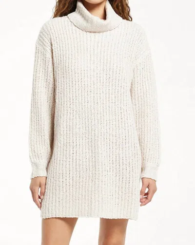 Shop Z Supply Schaller Open Knit Sweater Dress In Sandstone In Beige