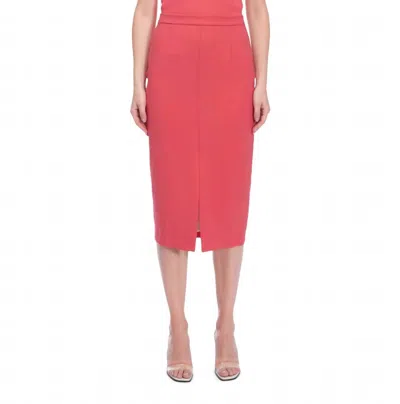 Iris Setlakwe Stretch Crepe Skirt In Coral In Pink