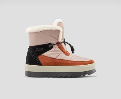 Shop Cougar Vibe Nylon And Suede Waterproof Boots In Cream-brown In Orange