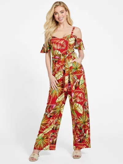 Shop Guess Factory Zelma Printed Jumpsuit In Multi