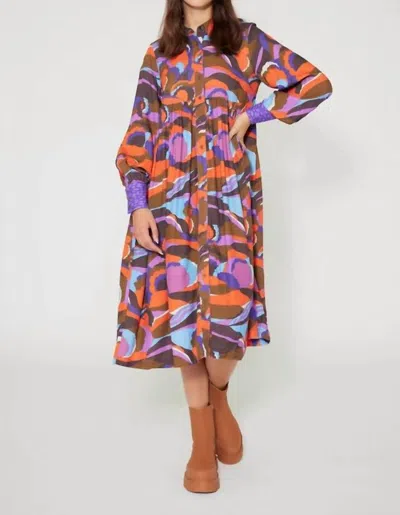 Manoush Pop Country Shirt Dress In Multi In Multi