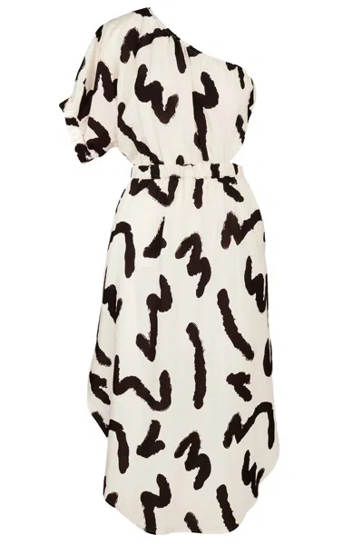 Shop Crosby By Mollie Burch Rio Dress (spring 2023) In Squiggle In Beige