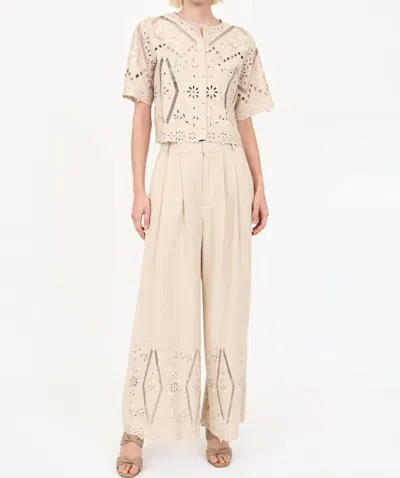 Shop Christy Lynn Dylan Pant In Tan In Beige