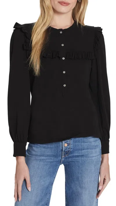 Shop Goldie Tees Reminiscent Blouse In Black