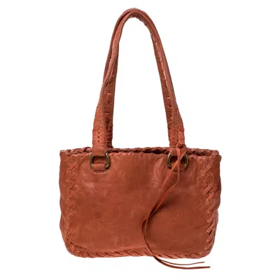 Shop Miu Miu Leather Small Shoulder Bag In Orange