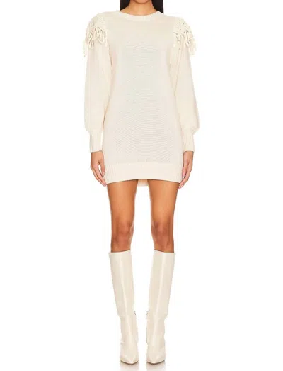 Shop Cleobella Danielle Sweater Dress In Ivory In Multi