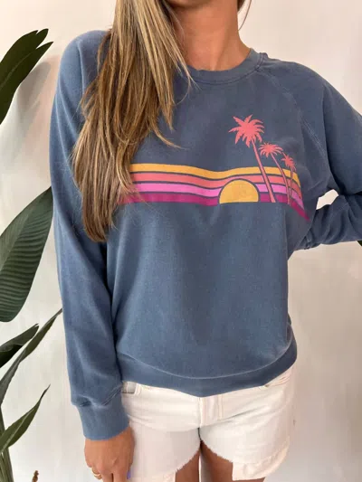 Shop Sundry Cali Sunset Sweatshirt In Nightshade In Purple