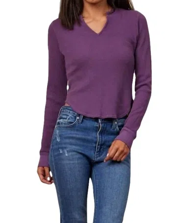 Shop Lamade Overland Keyhole Top In Eggplant In Purple