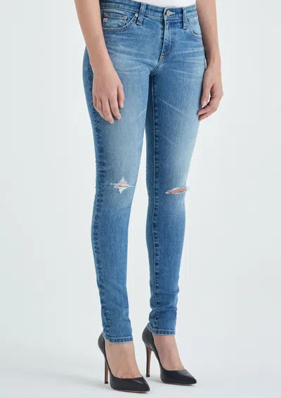 Shop Ag Legging Ankle Destructed Jean In 16 Years Composure In Blue