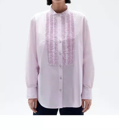 Shop Figue Nathan Shirt In Lilac Snow In Purple