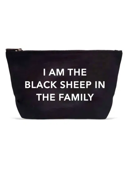 La Trading Co Sheep Pouch In Black In Black