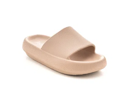 Shop Corkys Footwear Parasail Slip-on Waterproof Slide Sandals In Nude In Brown