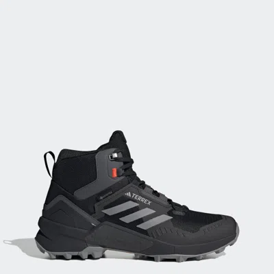 Shop Adidas Originals Men's Adidas Terrex Swift R3 Mid Gore-tex Hiking Shoes In Black