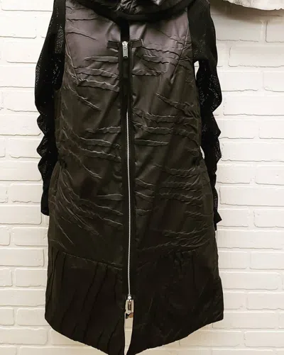 Shop Ny 77 Design Italian Vest In Black In Green