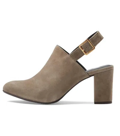 Shop Eric Michael Blanche Kid Suede Bootie In Taupe In Beige