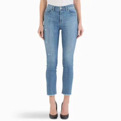 Shop Siwy Jackie High Rise Slim Straight Crop Jean In The Look Of Love In Blue