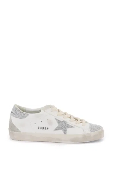Shop Golden Goose 'super-star' Sneakers With Glitter In Multi