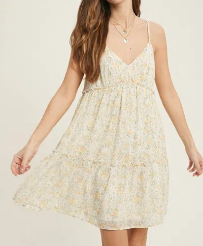 Shop Wishlist Hiawatha Sleeveless Dress In Floral Print In Beige