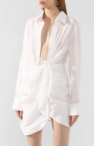 Shop Jacquemus Short Day Dress In White