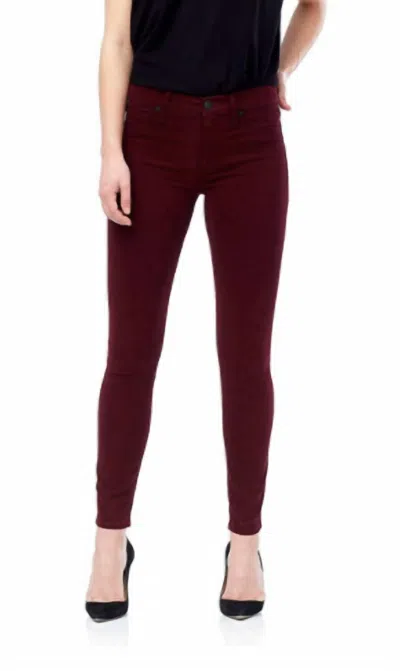 Shop Hudson Nico Mid-rise Skinny Jean In Rich Garnet In Red