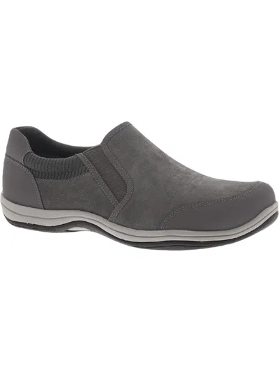Shop Easy Street Infinity Womens Faux Suede Slip-on Casual And Fashion Sneakers In Grey