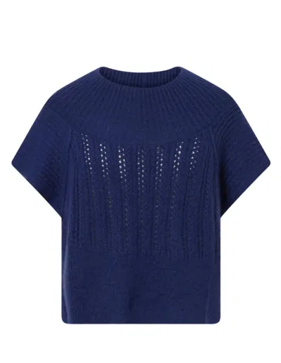 Shop Cotélac Debardeur Sweater In Navy In Blue