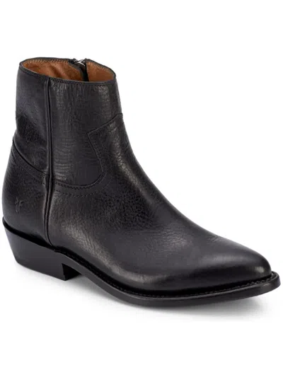 Shop Frye Billy Womens Leather Ankle Booties In Black