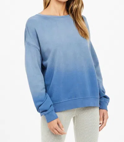 Shop The Upside Mineral Alena Crew Sweatshirt In Cool Blue