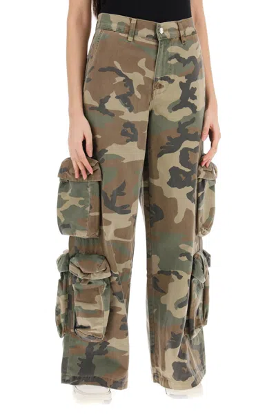 Shop Amiri Baggy Cargo Camouflage Pants In Green