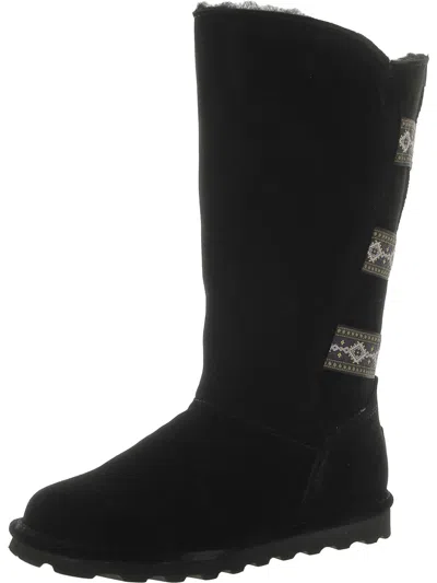 Shop Bearpaw Violet Womens Outdoor Cold Weather Winter & Snow Boots In Black