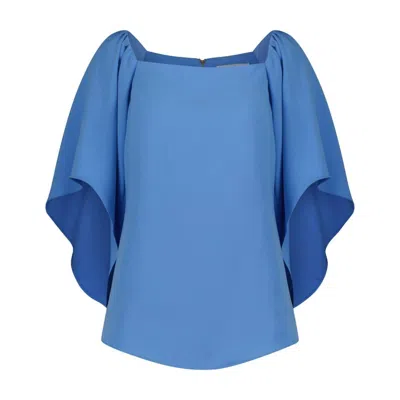 Shop Anna Cate Frances 3/4 Sleeve Top In Provence In Blue
