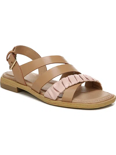 Shop Dr. Scholl's Shoes Magnolia Womens Leather Slingback Strappy Sandals In Multi
