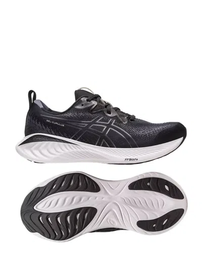 Shop Asics Men's Gel-cumulus 25 Running Shoes In Black/carrier Gray