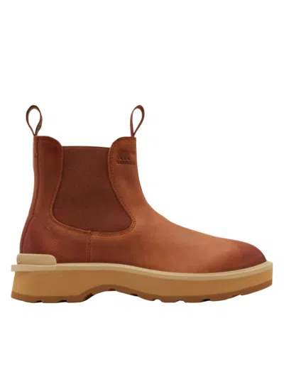 Shop Sorel Hi-line Chelsea Boots In Scorch, Tawny Buff In Brown