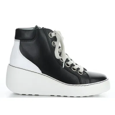 Shop Fly London Dice Wedge Bootie In Black